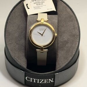 CITIZENS - NEW ECO-DRIVE “SILHOUETTE” W/ STRAP EM0252-06A